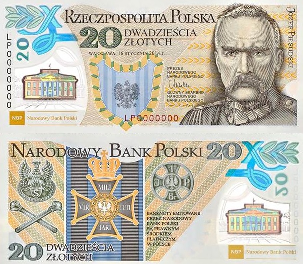 Banknot z marszałkiem Józefem Piłsudskim